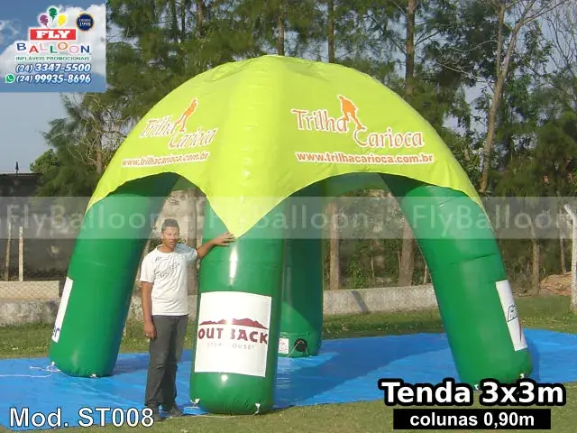 Stand inflável promocional personalizado para Trilha Carioca